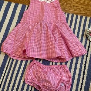 Pink Gingham Kids Dress with Bloomers Ralph lauren